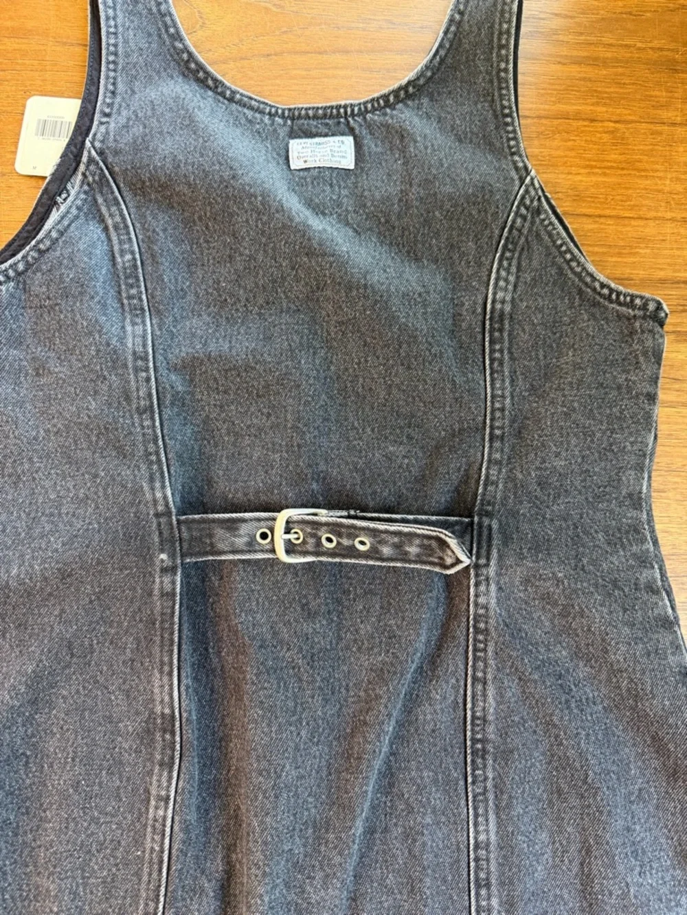 Levi’s Tuli Denim Mini Dress Black Stonewash Size M NWT - Picture 7 of 12